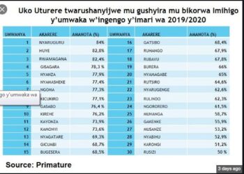 Isesengura: Ihene uyifata igihebeba,bitaribyo iragucika,ubusesenguzi ku Manota y’imihigo ku Karere Ka Rwamagana na Nyagatare