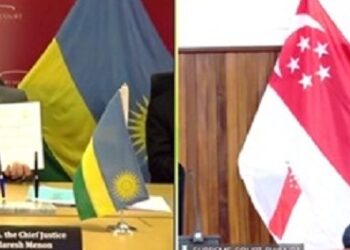 URwanda na Singapore bemeranyije  guteza imbere    ikoranabuhanga mu bucamanza