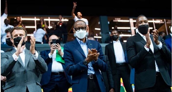 Ikipe ya Patriots BBC yimanye u Rwanda imbere ya perezida wa Repubulika y’u Rwanda Paul Kagame na Emmanuel Macron w’ubufaransa