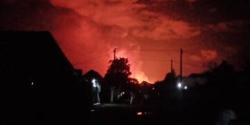 Mount Nyiragongo erupts again