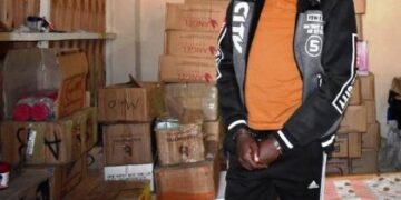 Man arrested with skin bleaching products worth