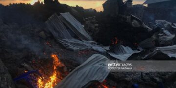 Nyiragongo: abanye-Congo bahungiye iRubavu mu Rwanda
