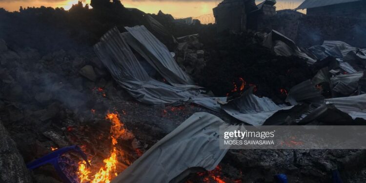 Nyiragongo: abanye-Congo bahungiye iRubavu mu Rwanda