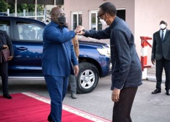 Prezida Kagame na Tshisekedi bahuriye iRubavu
