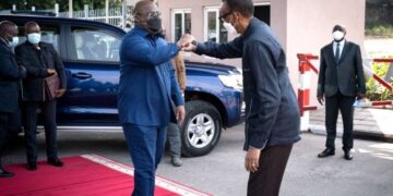 Prezida Kagame na Tshisekedi bahuriye iRubavu