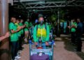 Ikipe y’Igihugu y’abagore ya Cricket yasesekaye i Kigali yakirwa gitwari