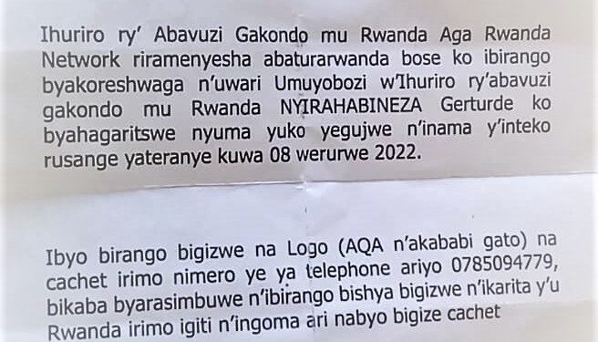 Ihuriro ry’Abavuzi Gakondo mu Rwanda ryitandukanyije n’imikorere ya Nyirahabineza Gertrude ukiryiyitira yaregujwe