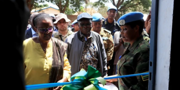 Santrafurika: Inzego z’u Rwanda zibungabunga amahoro zashimiwe iterambere zigeza ku baturage