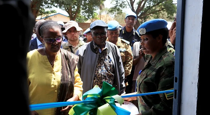 Santrafurika: Inzego z’u Rwanda zibungabunga amahoro zashimiwe iterambere zigeza ku baturage