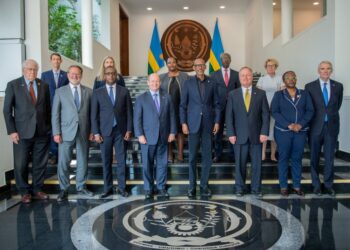 Perezida Kagame yakiriye itsinda ry’abagize Inteko Ishinga Amategeko ya Amerika