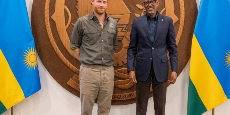 Prince Harry yakiriwe na Perezida Kagame