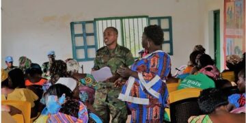 Santarafurika: Ingabo z’u Rwanda zahuguye abagore ku isuku n’isukura