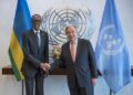 Perezida Kagame yavuganye n’Umunyamabanga mukuru wa UN ku kibazo cya RDC