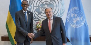 Perezida Kagame yavuganye n’Umunyamabanga mukuru wa UN ku kibazo cya RDC