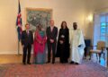 Dr Diane Gashumba ureberera inyungu z’U Rwanda mu majyaruguru y’Uburayi  yatanze  impapuro zimwemerera guhagararira u Rwanda muri Iceland