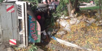 Rubavu: Ikamyo yagonze ibitaro batatu bahasiga ubuzima