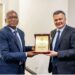 Minisitiri w’Ingabo Juvenal Marizamunda yakiriye Ambasaderi w’u Bufaransa mu Rwanda
