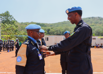 Abapolisi b’u Rwanda bari muri Centrafrique bashimiwe