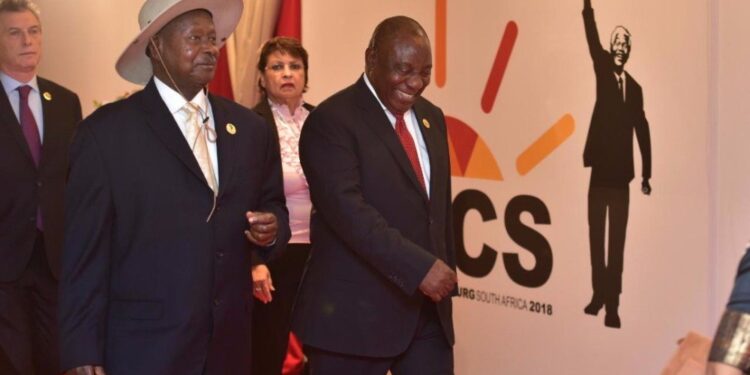 Perezida Ramaphosa ategerejwe muri Uganda