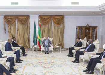 Perezida Ghazouani wa Mauritanie yinjiye mu kibazo cy’u Rwanda na RDC