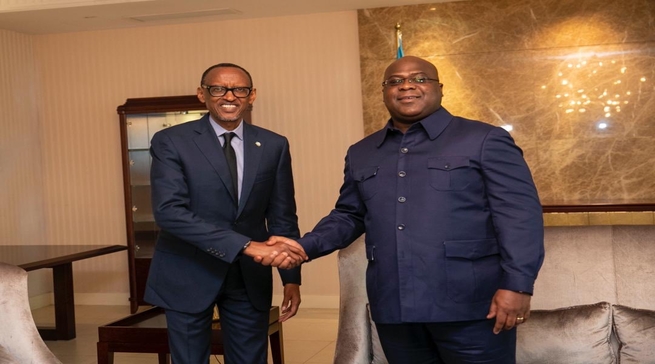 Vuba aha Perezida Kagame na Tshisekedi bashobora guhura