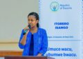 Minisitiri Umutoni Sandrine yasabye urubyiruko rwavukiye muri Centrafrique kuba ba ambasaderi beza b’u Rwanda