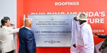 Museveni yatashye uruganda rwa miliyoni 125$ rwongereye ingufu za Uganda mu gukora ibyuma