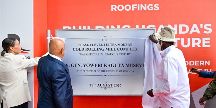 Museveni yatashye uruganda rwa miliyoni 125$ rwongereye ingufu za Uganda mu gukora ibyuma