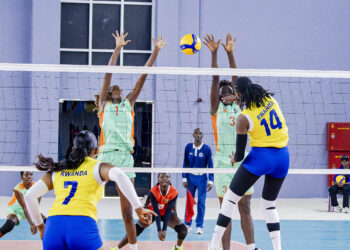 Volleyball: Min Nduhungirehe yashimiye ikipe y’igihugu y’abagore imaze gutsinda DR Congo n’U Burundi